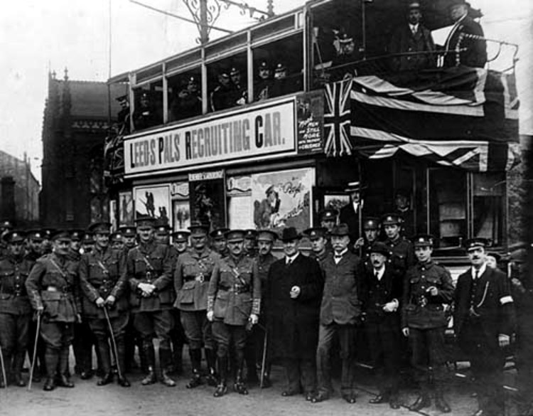 Leeds Pals Recruiting Bus