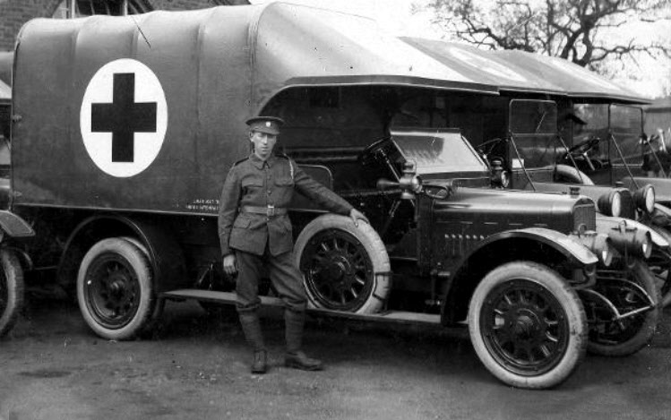 RAMC WW1 motorised ambulance