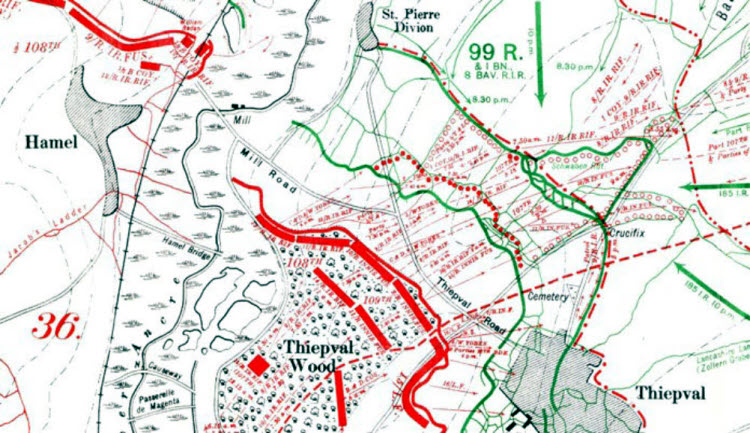 Schwaben Redoubt July 1st 1916