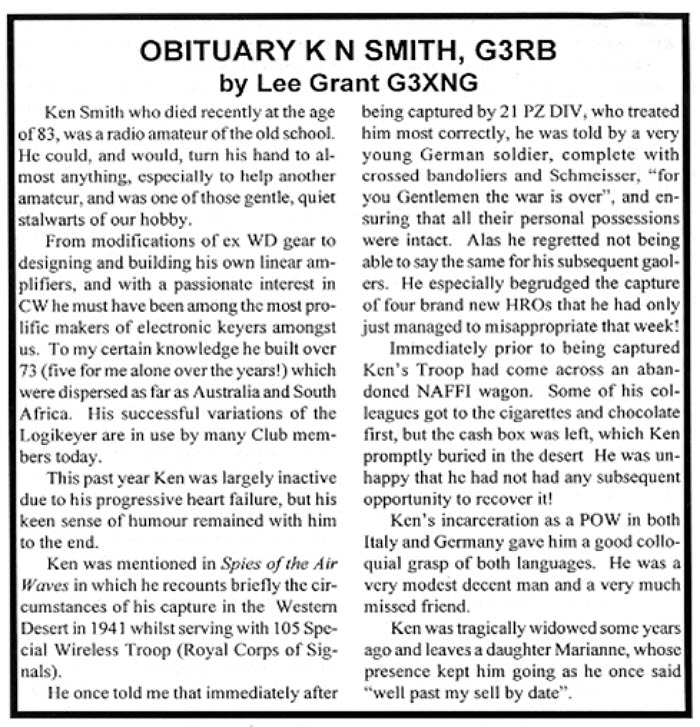 Ken Smith Obituary