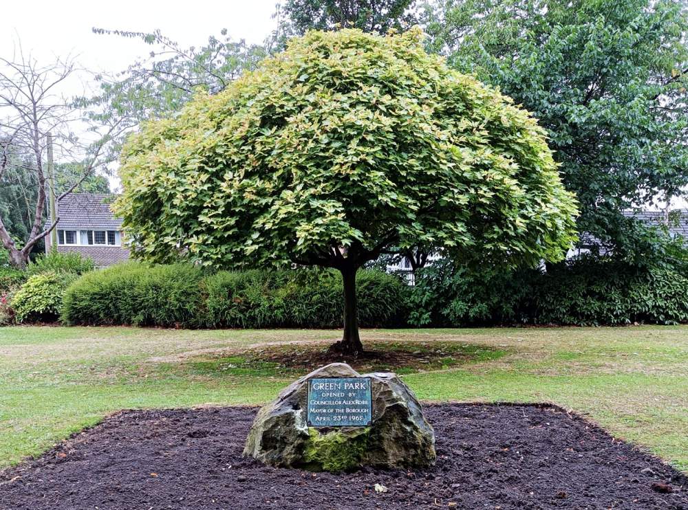 Green Park Plaque